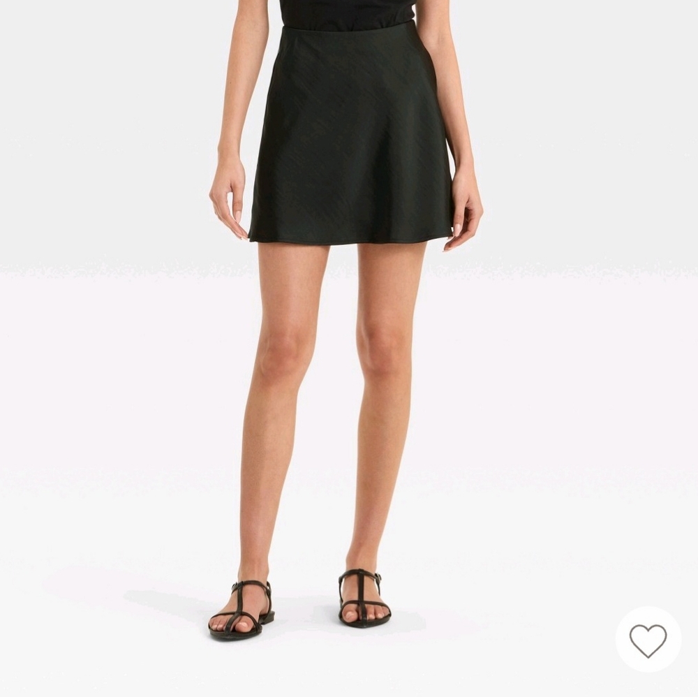 a new day Black Mini Skirt